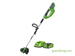 Триммер аккумуляторный G-MAX 40V GREENWORKS G40LT30 c АКБ 4АЧ и ЗУ Greenworks 2101507UB Триммер аккумуляторный G-MAX 40V GREENWORKS G40LT30 c АКБ 4АЧ и ЗУ Greenworks 2101507UB