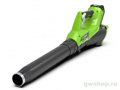 Воздуходув аккумуляторный G-MAX 40V GREENWORKS G40ABK4 c АКБ 4АЧ и ЗУ Greenworks 2400807UB Воздуходув аккумуляторный G-MAX 40V GREENWORKS G40ABK4 c АКБ 4АЧ и ЗУ Greenworks 2400807UB