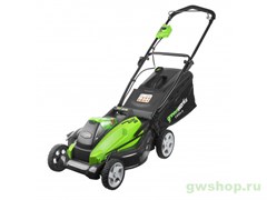 Газонокосилка аккумуляторная G-MAX 40V GREENWORKS G40LM45K4 c АКБ 4АЧ и ЗУ Greenworks 2500107VB Газонокосилка аккумуляторная G-MAX 40V GREENWORKS G40LM45K4 c АКБ 4АЧ и ЗУ Greenworks 2500107VB