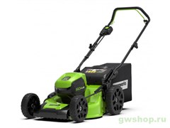 Газонокосилка аккумуляторная GD-60 60V GREENWORKS GD60LM46HPK4 c АКБ 4АЧ и ЗУ Greenworks 2502807UB Газонокосилка аккумуляторная GD-60 60V GREENWORKS GD60LM46HPK4 c АКБ 4АЧ и ЗУ Greenworks 2502807UB