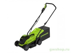 Газонокосилка аккумуляторная GREENWORKS GD24LM33K2 24V с 1хАКБ 2Ач и ЗУ Greenworks 2516107UA Газонокосилка аккумуляторная GREENWORKS GD24LM33K2 24V с 1хАКБ 2Ач и ЗУ Greenworks 2516107UA