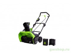 Снегоуборщик GREENWORKS GD60ST 60V (51 см) бесщёточный аккумуляторный с АКБ 4 А/ч и ЗУ Greenworks 2602407UB Снегоуборщик GREENWORKS GD60ST 60V (51 см) бесщёточный аккумуляторный с АКБ 4 А/ч и ЗУ Greenworks 2602407UB