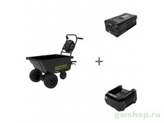 Комплект: Тележка садовая самоходная GREENWORKS 82В + Аккумулятор GD-82 + Зарядное устройство GD-82 Greenworks 7400607, 2914607, 2914707 Комплект: Тележка садовая самоходная GREENWORKS 82В + Аккумулятор GD-82 + Зарядное устройство GD-82 Greenworks 7400607, 2914607, 2914707