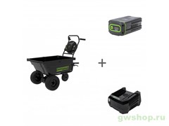 Комплект: Тележка садовая самоходная GREENWORKS 82В + Аккумулятор G82B8 + Зарядное устройство GD-82 Greenworks 7400607, 2951407, 2914707 Комплект: Тележка садовая самоходная GREENWORKS 82В + Аккумулятор G82B8 + Зарядное устройство GD-82 Greenworks 7400607, 2951407, 2914707