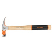 Молоток-гвоздодер Truper MOR-20F 0,57 кг с фрезерованным бойком, деревянная ручка 40 см 16663