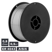 Проволока сварочная MIG, алюминий ER 4043 (AlSi5), ? 0,8 мм, 0,5 кг Сварка