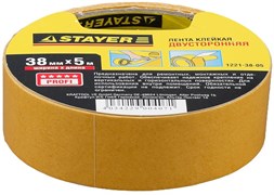 Монтажная лента Stayer Profi на полипропиленовой основе, 38мм, 5м 1221-38-05