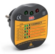 Цифровой тестер электросети Mastech для евро-розеток MS6860D