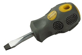 Шлицевая отвертка Stayer Professional-Max Grip короткая, SL6.5 38мм 2580-38-6.0 G