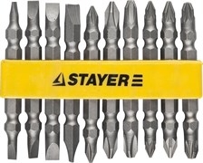 Набор двухсторонних бит Stayer "Master" 10шт 2605-H10_z01