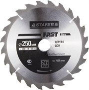 Диск пильный Stayer "MASTER-FAST-Line" 250мм 24T 3680-250-30-24