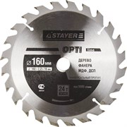 Диск пильный Stayer MASTER-OPTI-Line" 160мм 24T 3681-160-16-24