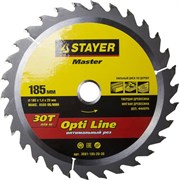 Диск пильный Stayer MASTER-OPTI-Line" 185мм 30T 3681-185-20-30