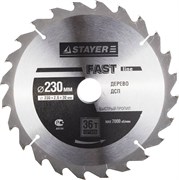 Диск пильный Stayer MASTER-OPTI-Line" 230мм 36T 3681-230-30-36