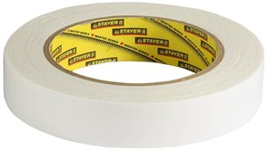 Двусторонняя лента Stayer Profi на вспененной основе, 25мм, 5м 12231-25-05
