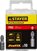Биты Stayer "Professional-Profix" PH3 25мм 10шт 26201-3-25-10_z01
