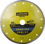 Отрезной диск Stayer "MASTER" алмазный, сплошной 180мм 36675-180