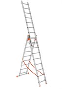 Алюминиевая трехсекционная лестница Вектор 3х9 4409
