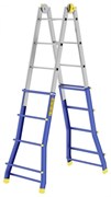Телескопическая шарнирная лестница Colombo Pratic 5+5 AC+AL 2x20