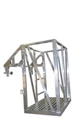 Алюминиевая навесная площадка на кран-балку Люлька ЛНА 200 1500х600
