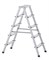 Двухсторонняя анодированная стремянка Zarges Z200 2x4 44204 - фото 100948
