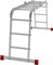 Алюминиевая лестница трансформер Новая Высота NV 332 2х3+2х4 3320234 - фото 273751