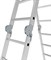 Алюминиевая лестница трансформер Vira 4х4 - фото 273913