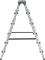 Двухсторонняя алюминиевая стремянка Новая Высота NV112 6 ступеней 1120206 - фото 292223