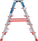 Двухсторонняя алюминиевая стремянка Новая Высота NV512 5 ступеней 5120205 - фото 292405