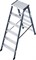 Двухсторонняя анодированная стремянка Krause SePro D 2х6 125835 - фото 318729