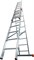 Алюминиевая трехсекционная лестница Krause Tribilo 3х8 129666 - фото 319975