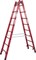 Двухсторонняя диэлектрическая стремянка Krause 2х8 819734 - фото 320687