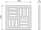 Решетка AlcaPlast MPV011 для cливных трапов 102x102 мм, нержавеющая сталь - фото 337425