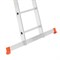 Алюминиевая трехсекционная лестница Sarayli 3x16 ступеней 4316 - фото 350575