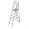 Алюминиевая лестница-платформа Мегал фиксированной высоты с шипами ЛПФВА Н=2,0-1 - фото 377210