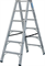 Двухсторонняя стремянка Krause STABILO 2x6 ступеней 225 кг - фото 409955