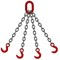 Строп цепной TOR 4СЦ г/п 2,36 т 1,5 м крюки с широким зевом 3,2т