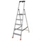 Стремянка Krause Safety 5 ступеней с большой полкой 1020791 - фото 420353