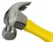 Молоток 200 г - 7oz Yellow Fibreglass с загнутым гвоздодером Stanley 1-51-112