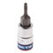 Насадка (бита) торцевая 1/4", Torx, T8, L = 37 мм, с отверстием KING TONY 203708 Tony - фото 678173