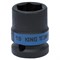 Головка торцевая ударная шестигранная 1/2", 19 мм KING TONY 453519M TONY - фото 680146