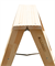 Двусторонняя деревянная стремянка Алюмет 2x4 с широкими ступенями WDS3204 - фото 688978