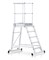 Передвижная лестница с платформой Zarges Z600 односторонняя, 8 ступеней 40068 - фото 99784